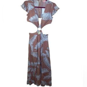 SOLARIS style cut out side slit maxi dress size S